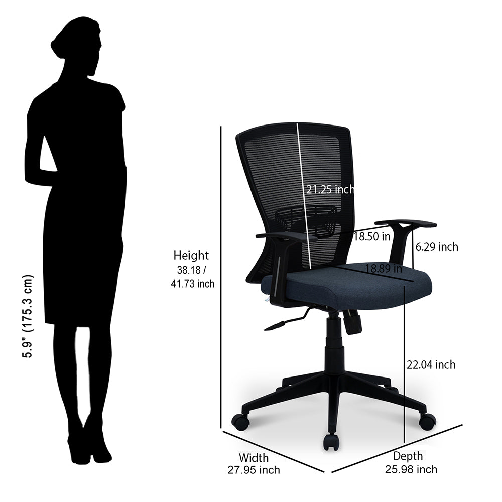 Nilkamal Victory Mid Back Office Chair
