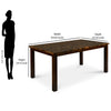Nilkamal Venice 6 Seater Dining Set (Brown)