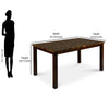 Nilkamal Venice 4 Seater Dining Set (Brown)