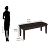 Nilkamal Magnito 4 Seater Dining Set with Bench (Brown)