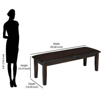 Nilkamal Magnito Multi Use Long Sitting Bench for Living Room | Dining Room (Brown)