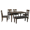 Nilkamal Magnito 6 Seater Dining Set with Bench (Brown)