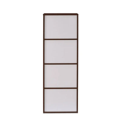 Nilkamal Sear 4 Tier Storage Cabinet (Oak/Frosty White)