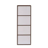 Nilkamal Sear 4 Tier Storage Cabinet (Oak/Frosty White) - Back View
