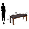 Nilkamal Rover Multi Use Long Sitting Bench for Living Room | Dining Room (Walnut Brown)