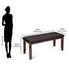 Nilkamal Rover Multi Use Long Sitting Bench for Living Room | Dining Room (Walnut Brown)