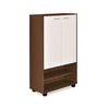 Nilkamal Ardor Shoe Cabinet (Oak/Frosty White) - Slight Side View