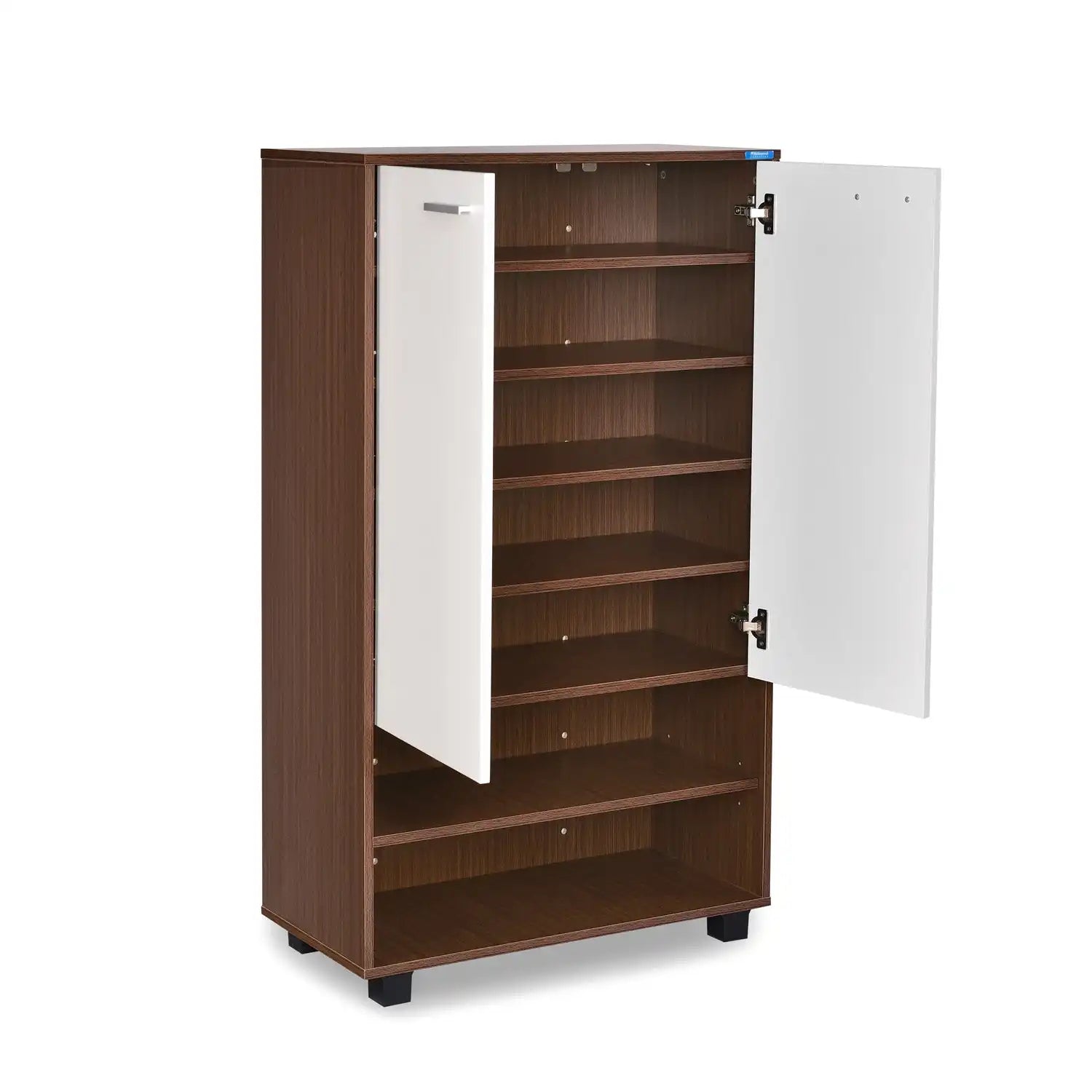 Nilkamal Ardor Shoe Cabinet (Oak/Frosty White)