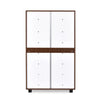 Nilkamal Ardor Shoe Cabinet (Oak/Frosty White) - Back View