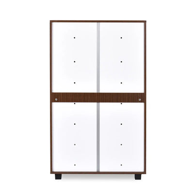 Nilkamal Ardor Shoe Cabinet (Oak/Frosty White)
