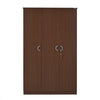 Nilkamal Massif 3 Door Wardrobe (Legno Oak) - Front View