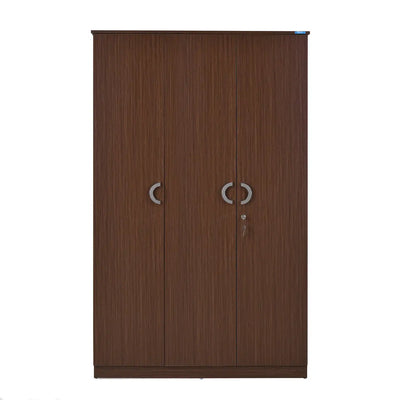Nilkamal Massif 3 Door Wardrobe (Legno Oak) Front View