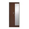 Nilkamal Massif 2 Door Wardrobe with Mirror (Legno Oak) - Front View-2