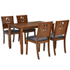 Nilkamal Rover 4 Seater Dining Set (Walnut Brown)