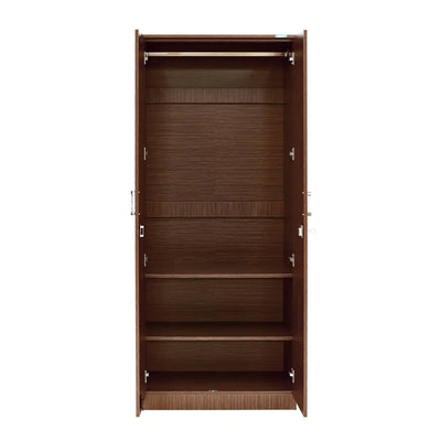 Nilkamal Massif 2 Door Wardrobe with Mirror (Legno Oak)