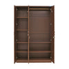 Nilkamal Massif 3 Door Wardrobe with Mirror (Legno Oak)