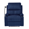 Nilkamal Matt 1 Seater Manual Recliner with Cup & Mobile Holder (Blue)