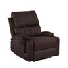 Nilkamal Matt 1 Seater Manual Recliner with Cup & Mobile Holder (Cocoa Brown)