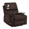 Nilkamal Matt 1 Seater Manual Recliner with Cup & Mobile Holder (Cocoa Brown)
