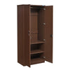 Nilkamal Massif 2 Door Wardrobe with Mirror (Legno Oak) - Slight Side View With Open Drawer