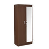 Nilkamal Massif 2 Door Wardrobe with Mirror (Legno Oak) - Slight Side View