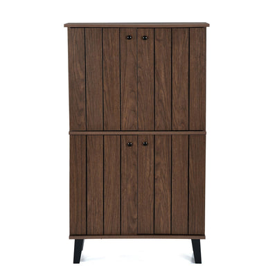 Nilkamal Wildon 4 Door Shoe Rack (Walnut)