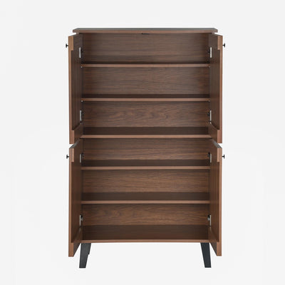 Nilkamal Wildon 4 Door Shoe Rack (Walnut)