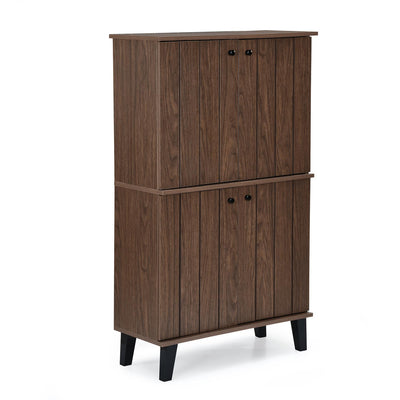 Nilkamal Wildon 4 Door Shoe Rack (Walnut)