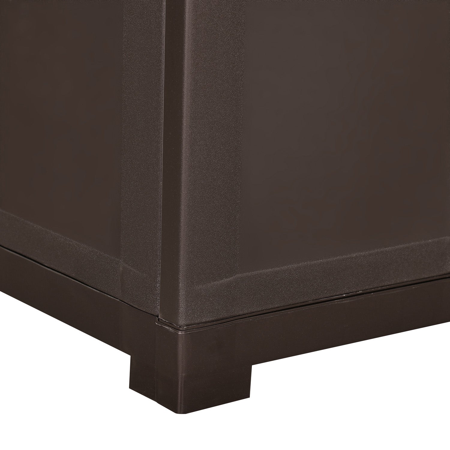 Nilkamal Freedom Mini Medium (FMM Duet) Plastic Storage Cabinet (Rattan Dark Beige & Weather Brown)