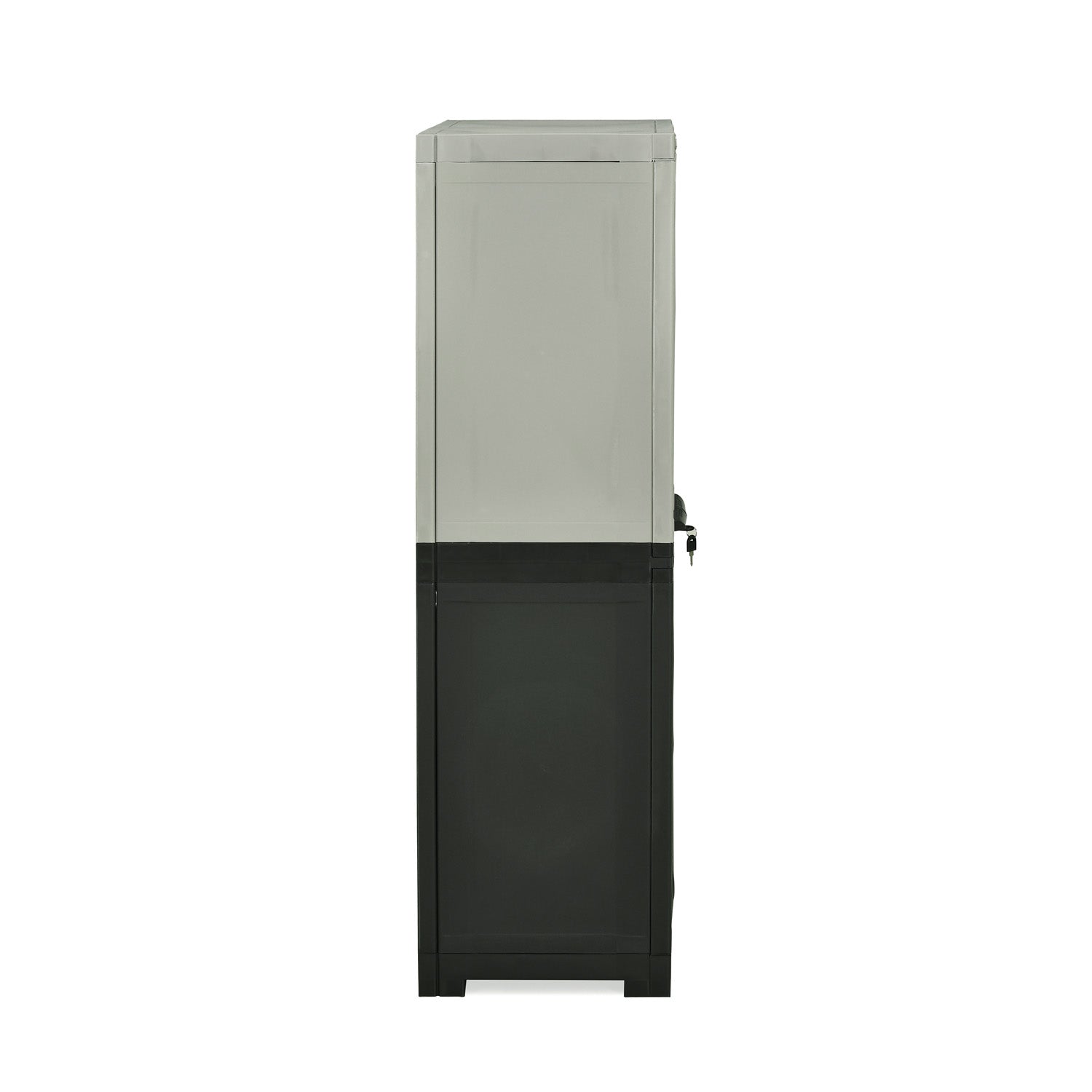 Nilkamal Freedom Mini Medium (FMM Duet) Plastic Storage Cabinet (Haze Grey/Charcoal Grey)