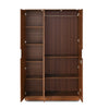 Nilkamal Joyce 3 Door Wardrobe With Mirror (Classic Walnut)