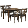 Nilkamal Tivoli 4 Seater Dining Set (Brown)