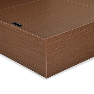 Nilkamal Arthur Plus King Bed With Storage (Legno Oak Dark)