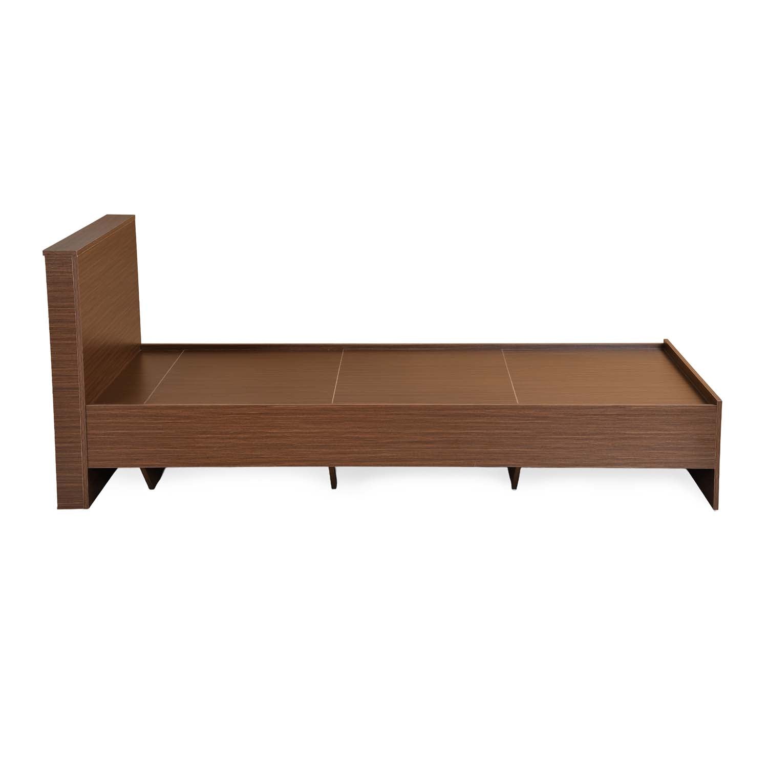Nilkamal Arthur Plus Single Bed (Legno Oak Dark)