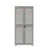Nilkamal Freedom Mini Medium (FMM) Star Plastic Storage Cabinet (Haze Grey & Milky White)
