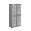 Nilkamal Freedom Mini Medium (FMM) Star Plastic Storage Cabinet (Haze Grey & Milky White)