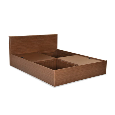 Nilkamal Arthur Plus Queen Bed With Storage (Legno Oak Dark)