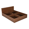 Nilkamal Arthur Plus Queen Bed With Storage (Legno Oak Dark)