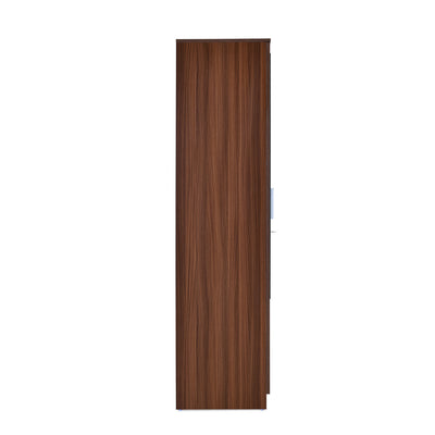 Nilkamal Joyce 2 Door Wardrobe With Mirror (Classic Walnut)