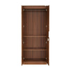 Nilkamal Joyce 2 Door Wardrobe With Mirror (Classic Walnut)