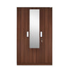 Nilkamal Joyce 3 Door Wardrobe With Mirror (Classic Walnut)