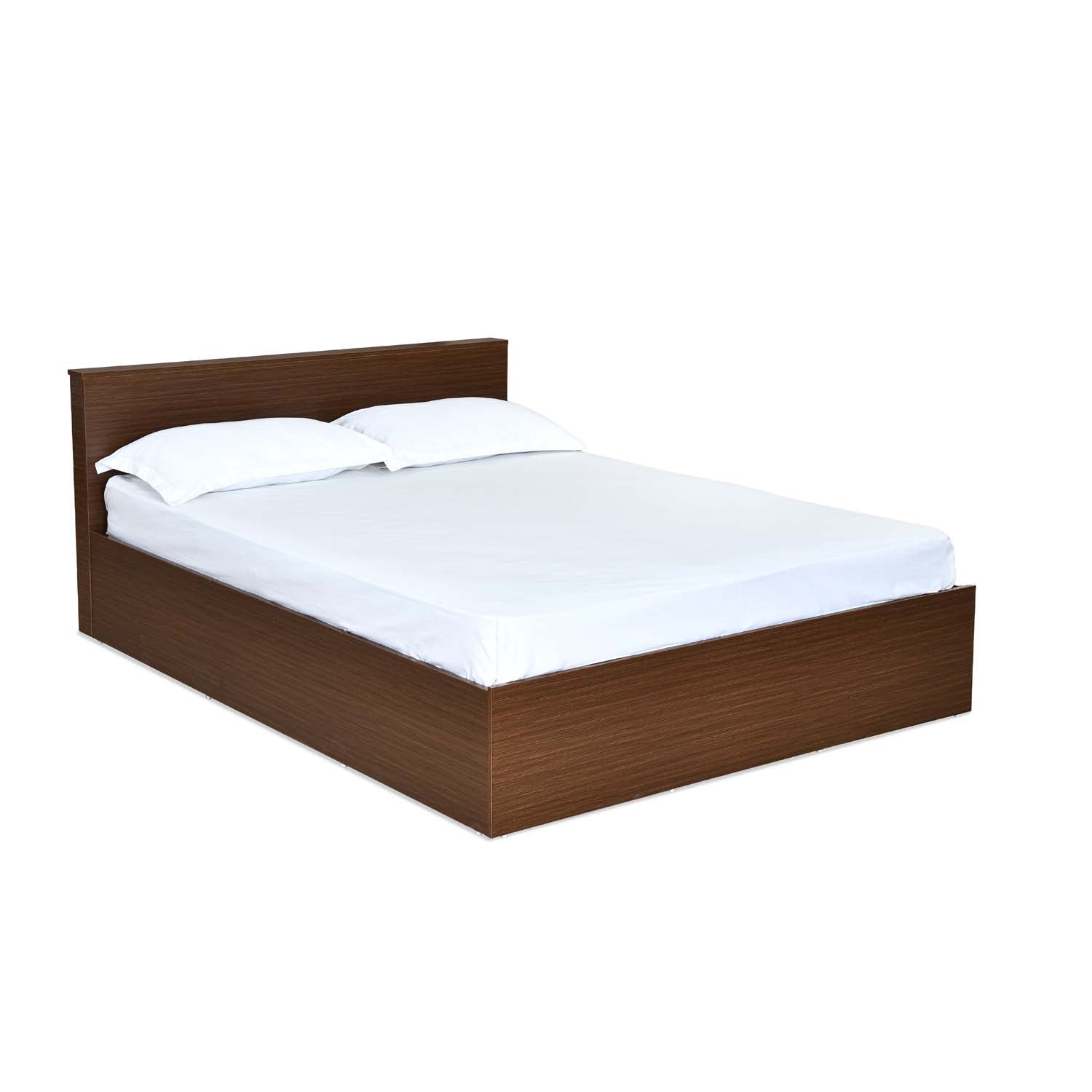 Nilkamal Arthur Plus Queen Bed With Storage (Legno Oak Dark)