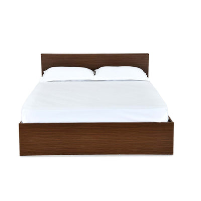 Nilkamal Arthur Plus Queen Bed With Storage (Legno Oak Dark)