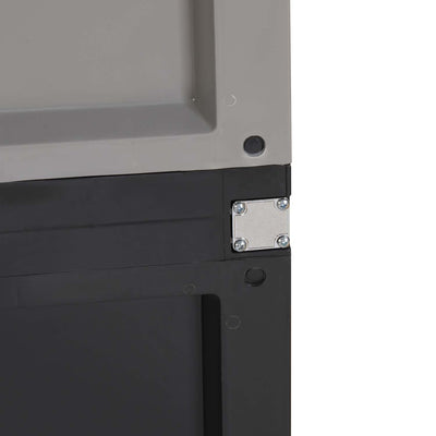 Nilkamal Freedom (FMSC18D) Plastic Shoe Cabinet (Haze Grey & Charcoal Grey)