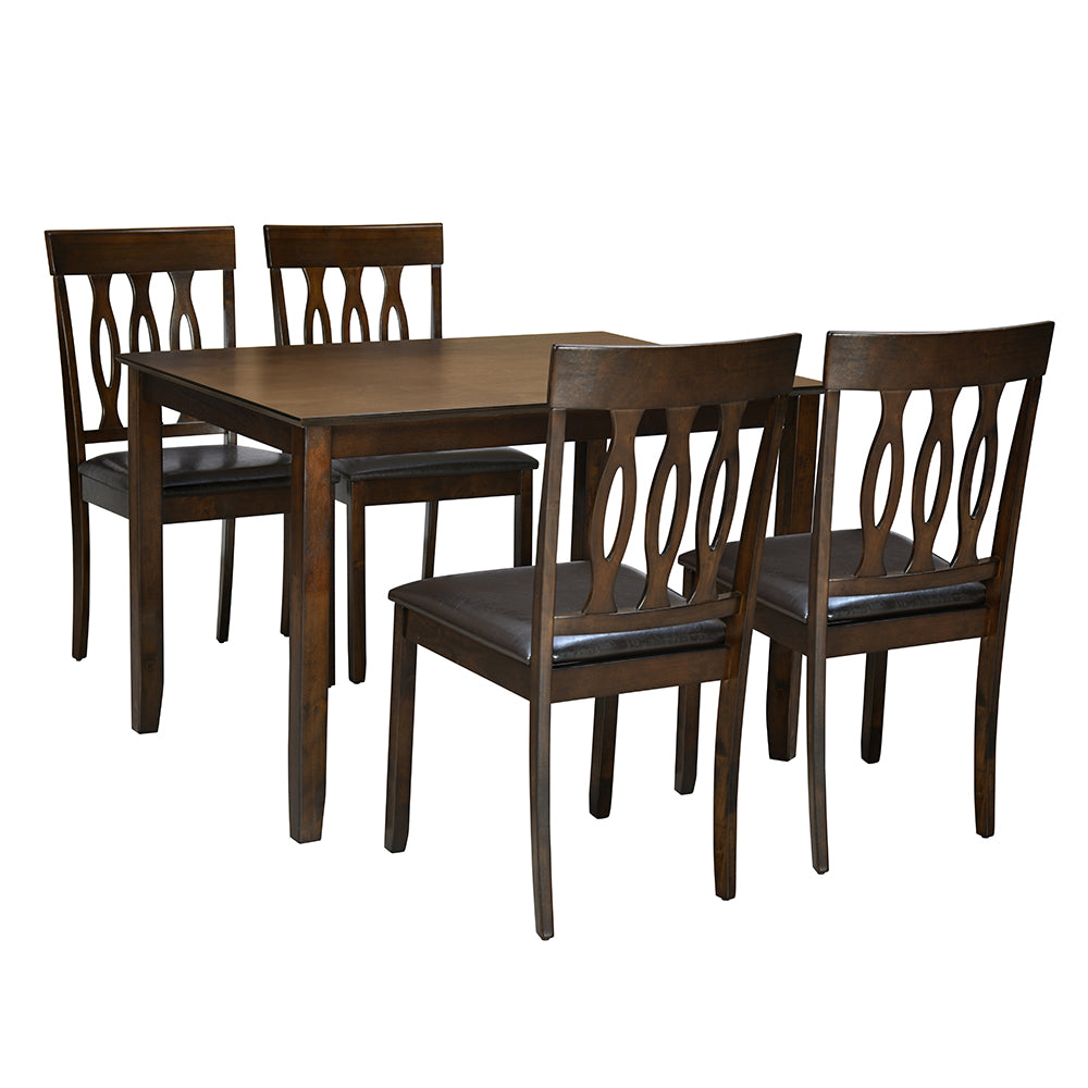 Nilkamal Olivia 4 Seater Dining Set (Brown)