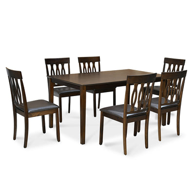 Nilkamal Olivia 6 Seater Dining Set (Brown)