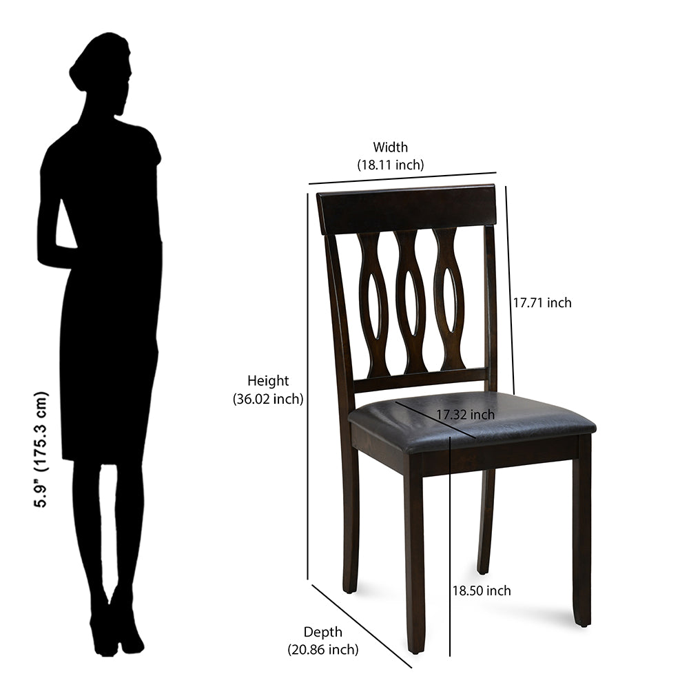Nilkamal Olivia Dining Chair (Brown)