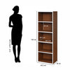 Nilkamal Halo 3+4+5 Tier Storage Cabinet (Urban Walnut)