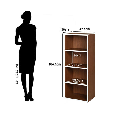 Nilkamal Halo 3+4+5 Tier Storage Cabinet (Urban Walnut)