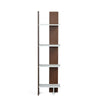 Nilkamal Cliff 4 Tier Bookshelf (Urban Walnut / Oak White)